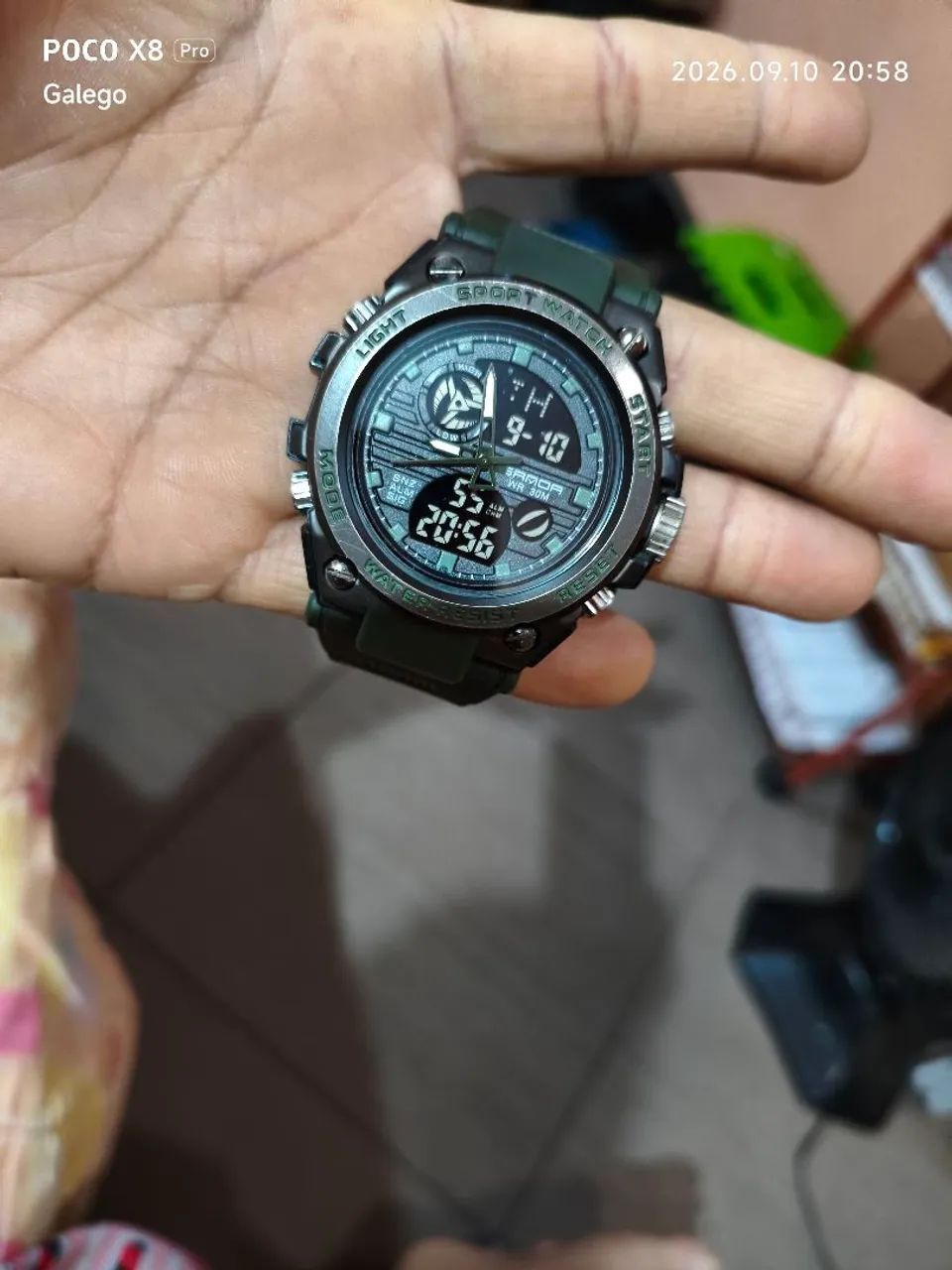 Relógio Sanda Militar Esportivo Tático Shock Original - Acessórios