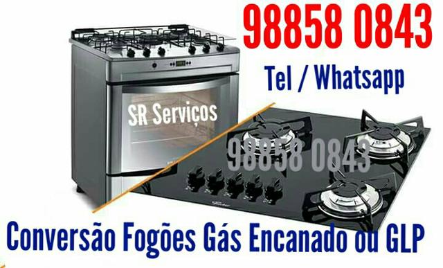 Instalação ou Conversão Fogões Gás Encanado ou GLP