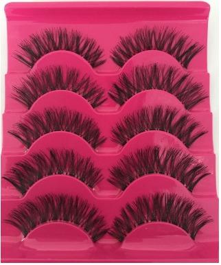 Cílios Postiços Volumosos Base de silicone 5 pares - Foto 2