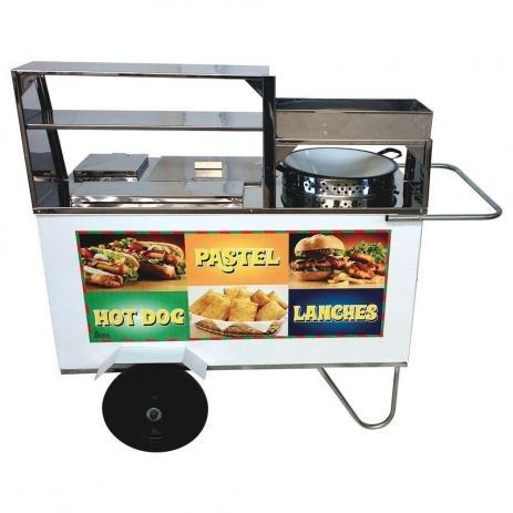 Carrinho Alsa 3 em 1 (hotdog, pastel, lanches) NOVO frete grátis