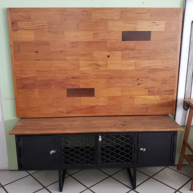 Painel Em Peroba Rosa Maquinado - Foto 2