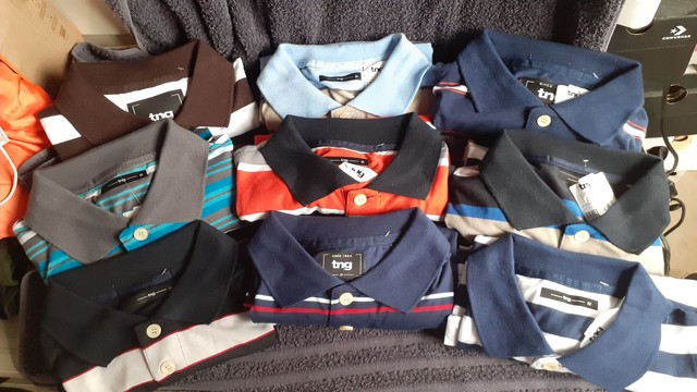 Camisetas Pólos TNG diversas M 40,00 cada