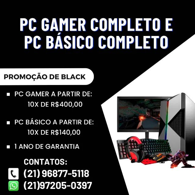 PC Gamer Completo / Para Fazer Stream e Jogos Online - Computadores e  acessórios - Jardim Catarina, São Gonçalo 1261155556