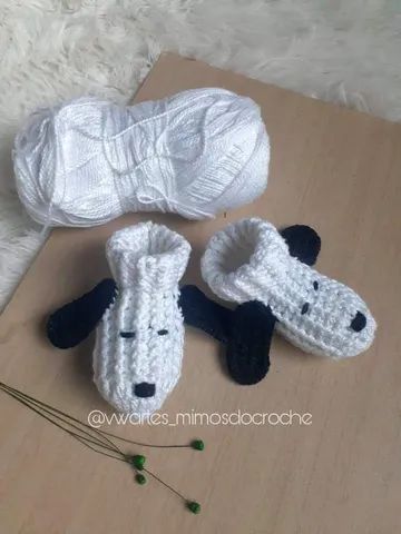 Sapatinho de crochê - Animais 
