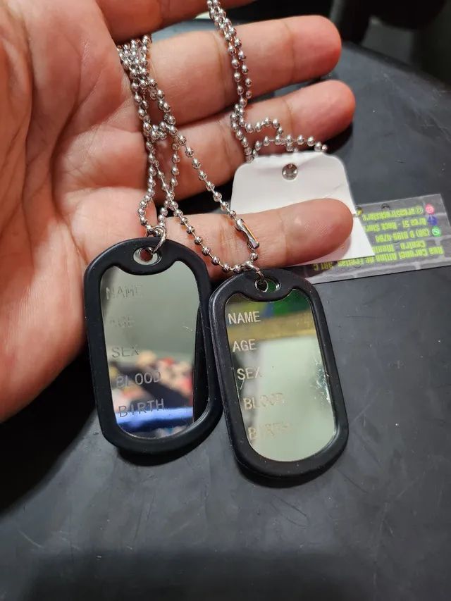 Dog tag Aço cirúrgico 316L antialergico  - Foto 2