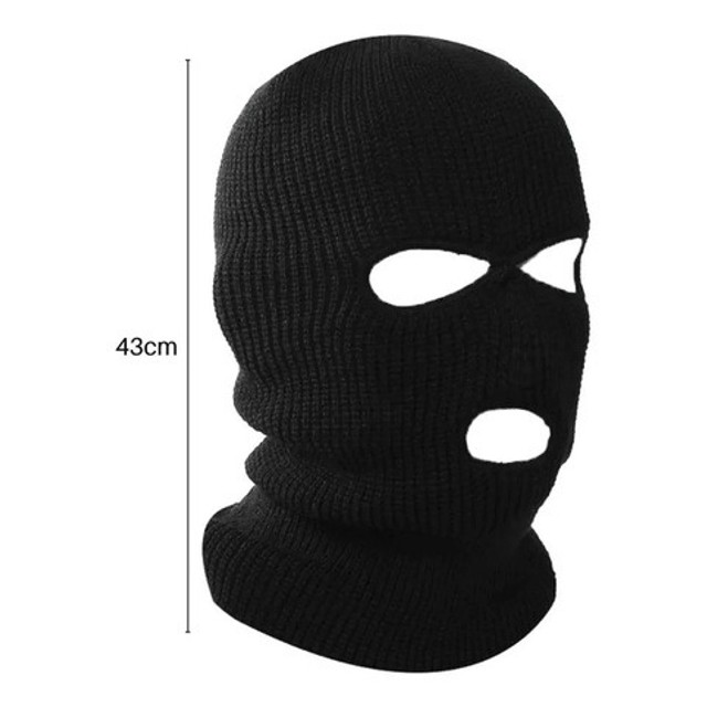 Touca Ninja Lã BalaClava 3 Furos  - Foto 3