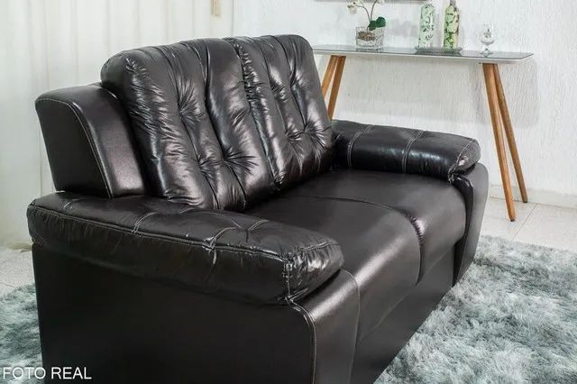 SOFÁ SUPER DESIGN DOIS LUGARES  KORINO CAFÉ!!! RF3 - Foto 3
