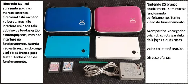 Jogos originais para Nintendo DS e 3DS americanos e Japoneses (LOTE A) -  Escorrega o Preço