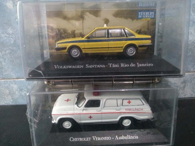 Miniaturas GM Veraneio e VW Santana 1/43