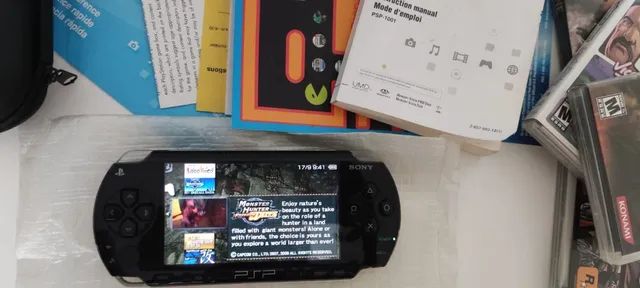 PSP 1000 com jogos, caixa e manuais - Foto 5