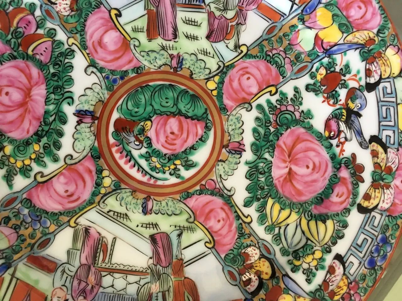 Antigo Prato Porcelana Macau  - Foto 2