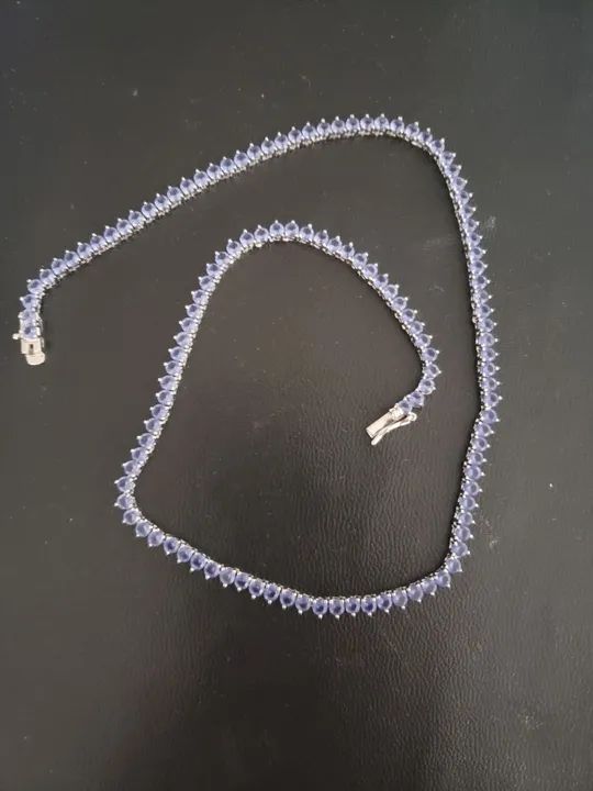 Rivieira de Prata com Zircônias Lilás - Foto 4