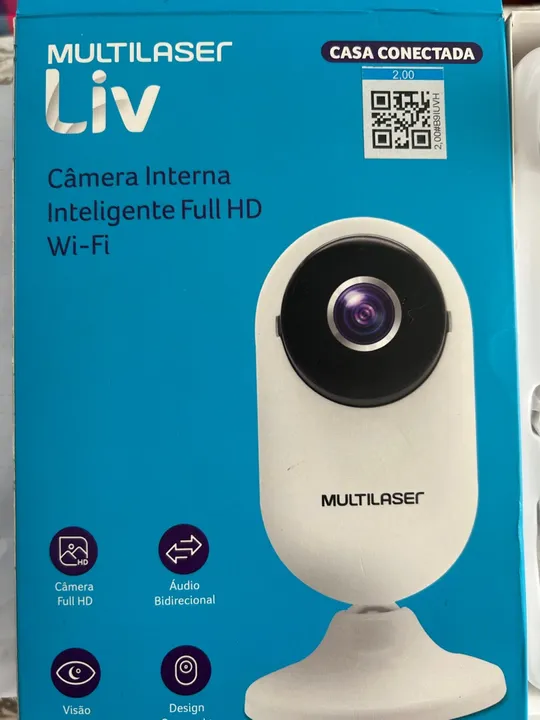 Câmera MultiLaser Liv wifi e full HD Visão Noturna