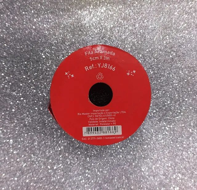 Fita  Aramada Vermelha 5cmx3m Yj *007 - Foto 3