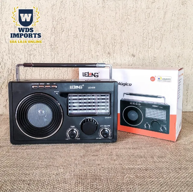 Radio Am / Fm Usb Retrô Vitage Recarregável