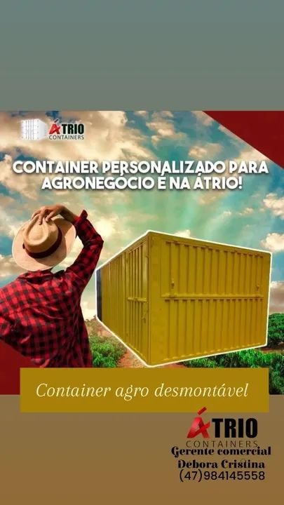 Container agronegócio desmontável 