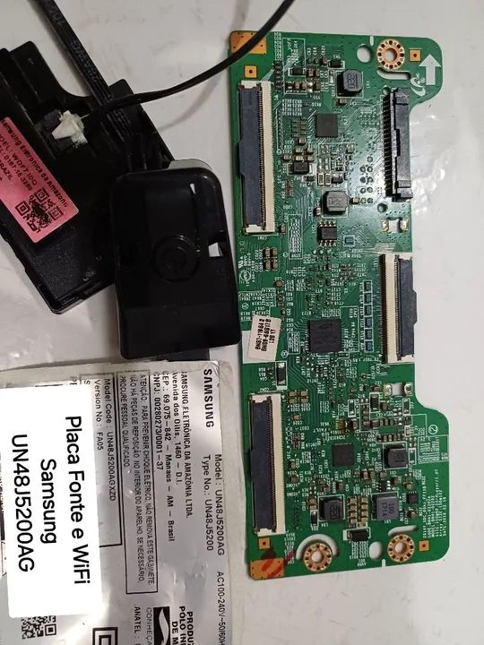 Placa Fonte e Wi-Fi Samsung UN48J5200AG usada