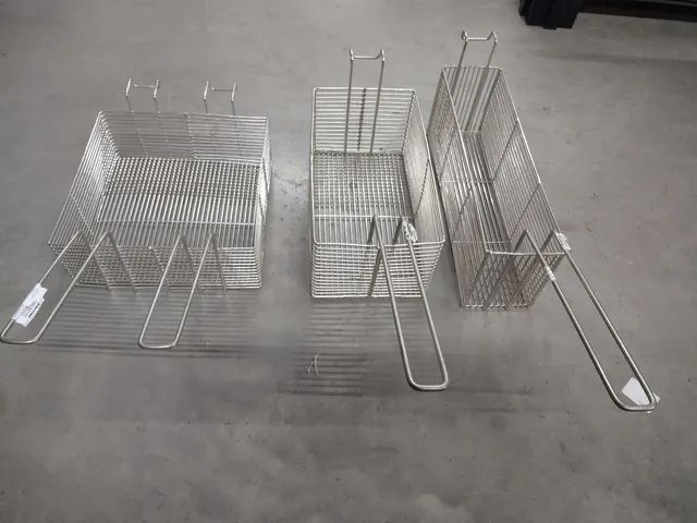 Cesto redondo, quadrado, retangular ou meia lua para fritadeira ou tacho q - Foto 5