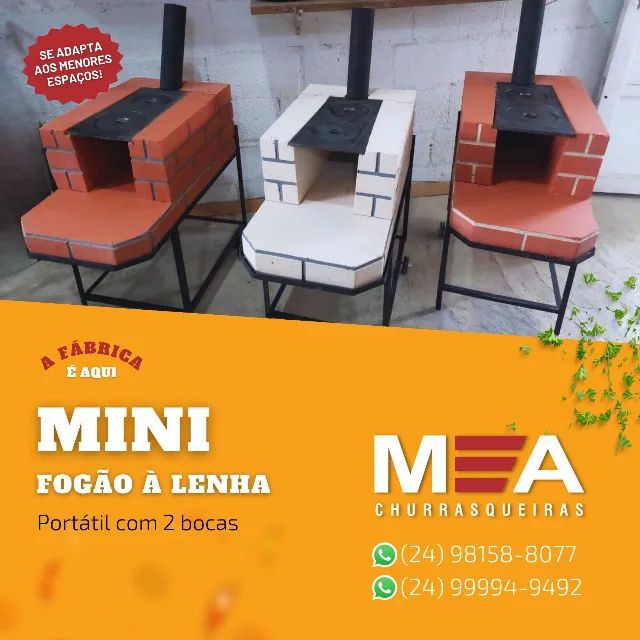 Fogão portátil de 2 bocas - M&A Churrasqueiras