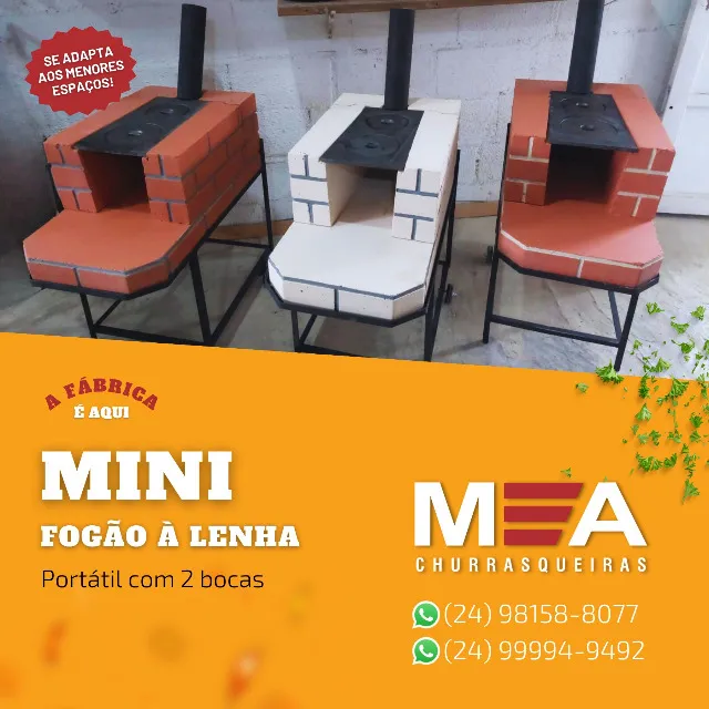 Fogão portátil de 2 bocas - M&A Churrasqueiras
