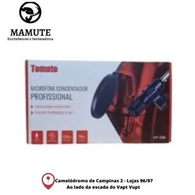 Microfone Condensador Profissional Tomate Mt-3501 P2 20khz