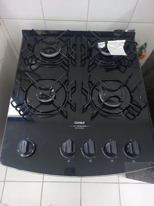 Fogão Consul 4 bocas com mesa de vidro - Seminovo  - Foto 2