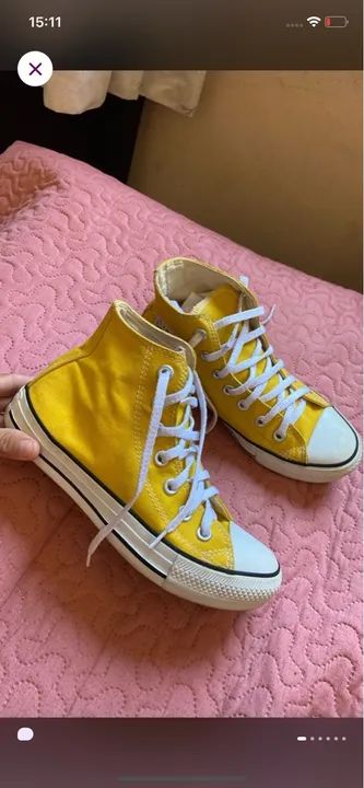 Converse All Star Amarelo - Foto 2
