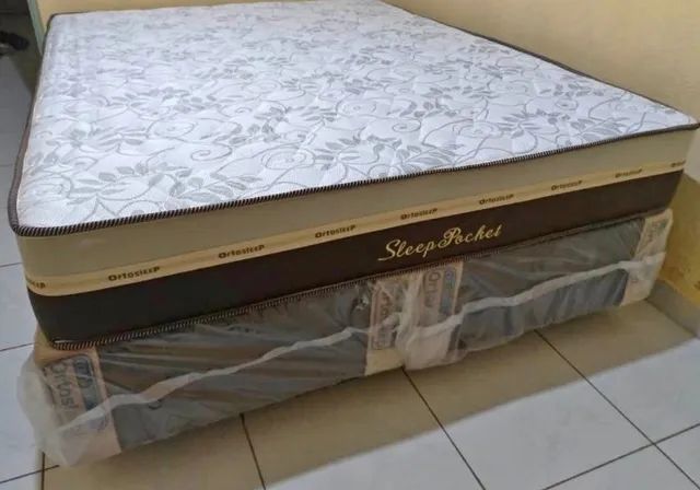 Cama box ( super King) Colchão Molas e Suporte