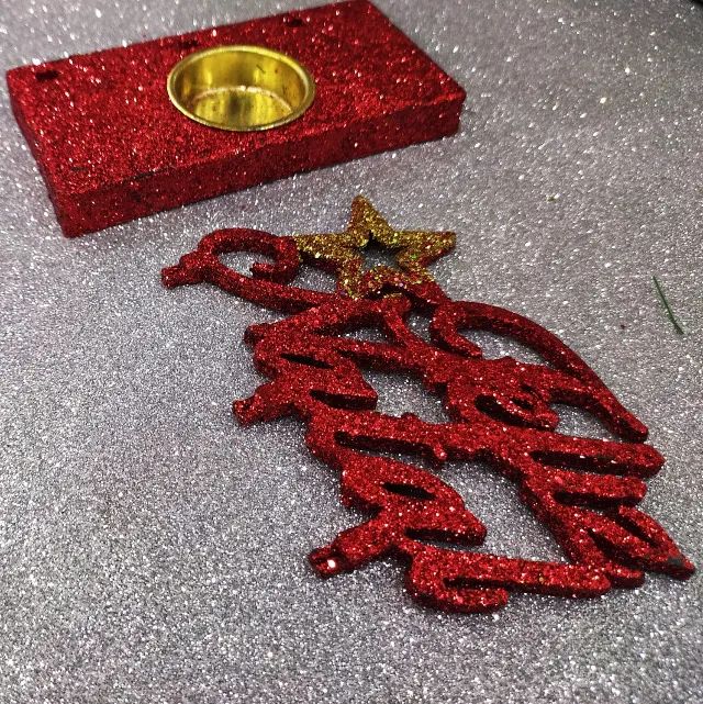 Enfeite Feliz Natal Wf829 C/glitter 8282007 - Foto 2