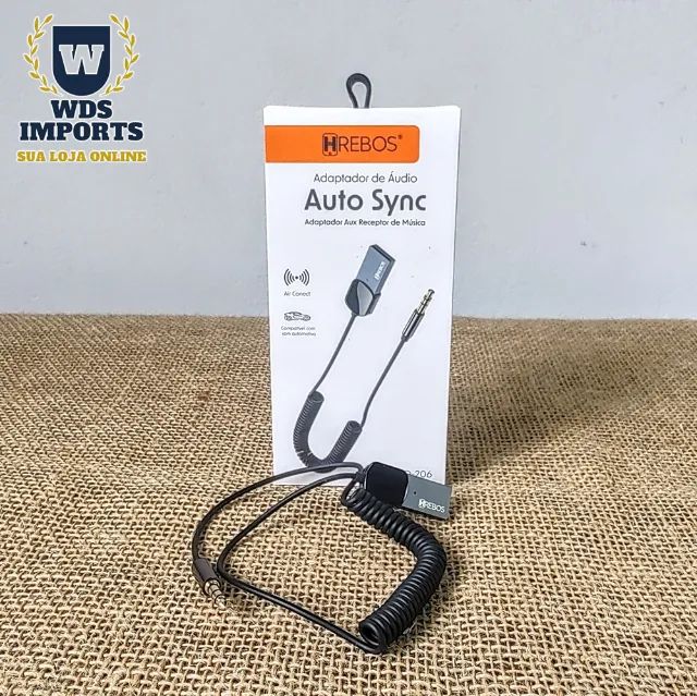 Adaptador Receptor Áudio Bluetooth P2 Som Automotivo