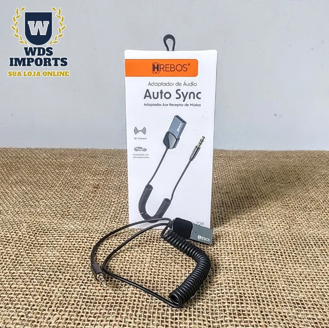 Adaptador Receptor Áudio Bluetooth P2 Som Automotivo