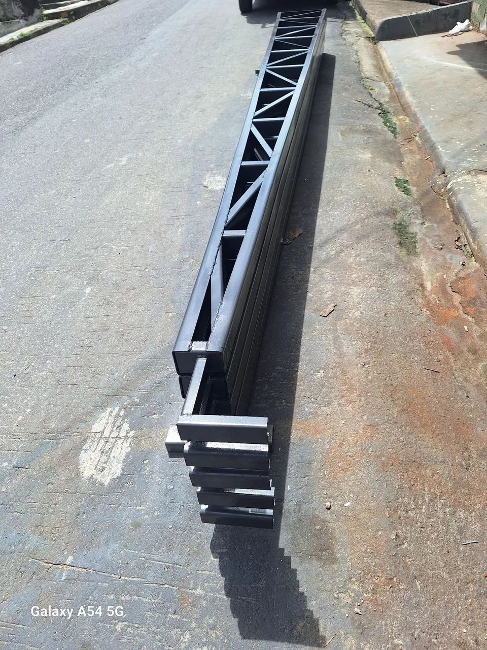 Estrutura de aço para telhado 6mt/50cm/10cm 2 polegadas chapa 14 - Foto 3