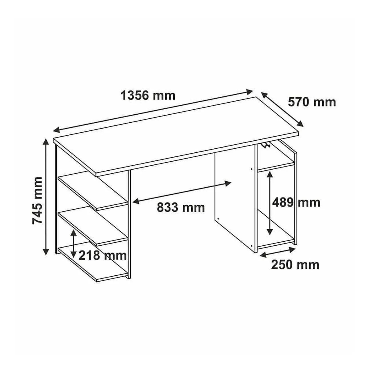 Mesa gamer preta  - Foto 3