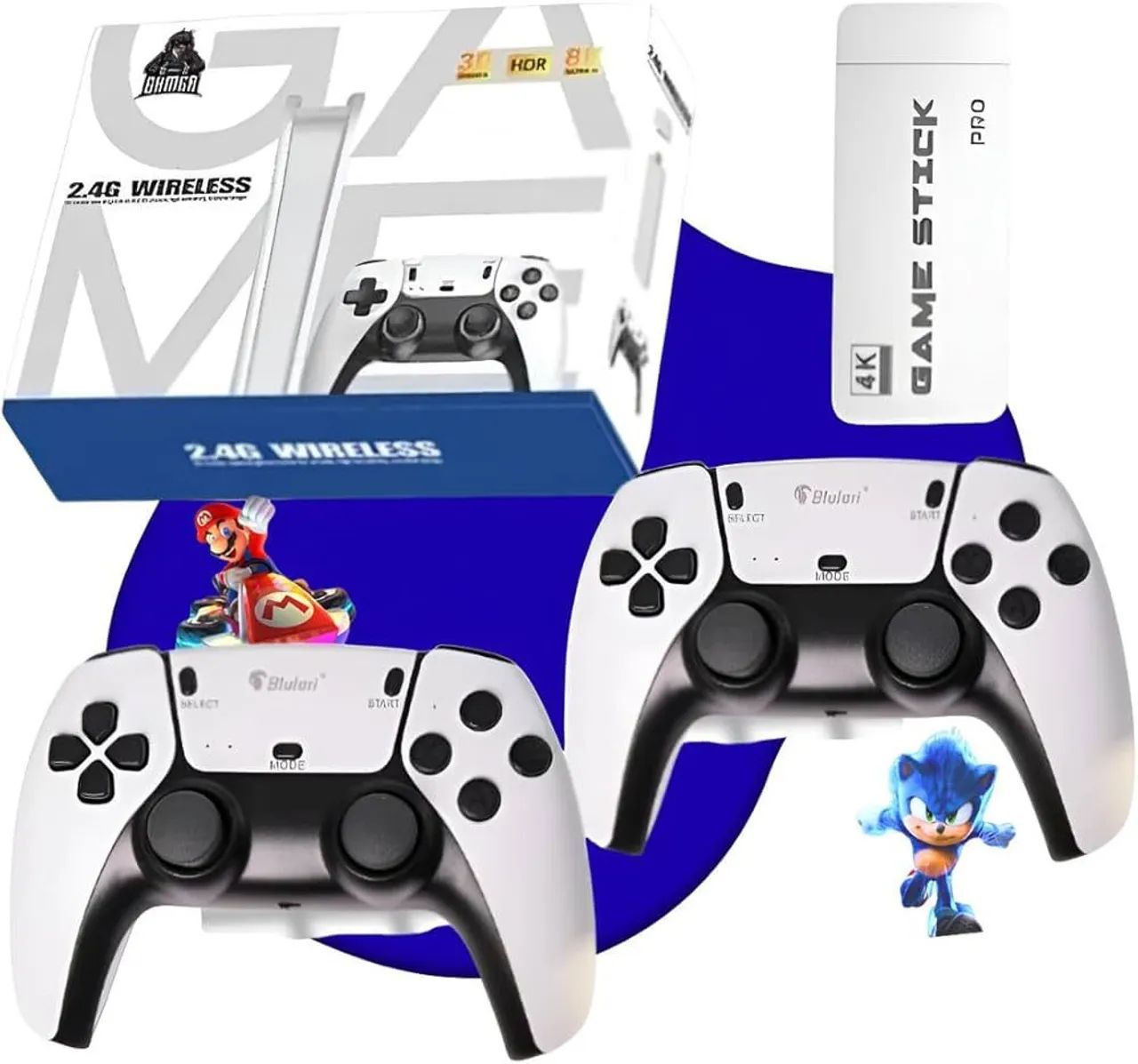 Video game stick 20mil jogos 2 controles 