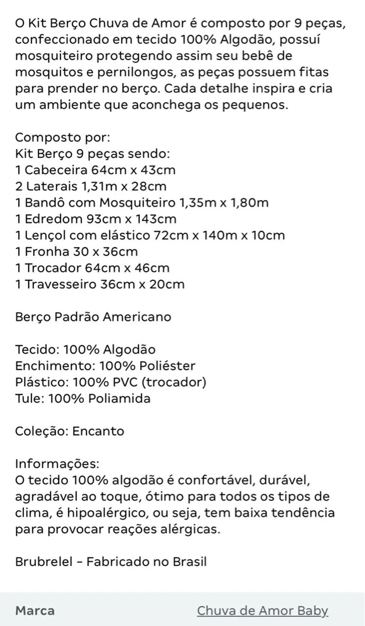 KIT Berço  - Foto 2