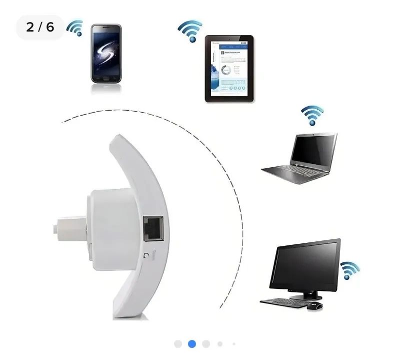 Repetidor De Sinal Internet 600mbps Branco 110v/220v Wifi - Foto 3