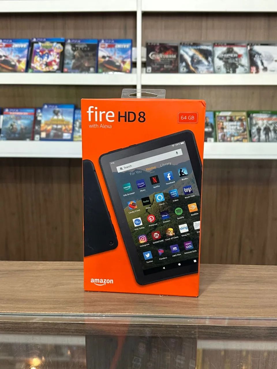 Tablet Amazon Fire HD 8 64gb (preto) - Até 12x sem juros, Loja Física