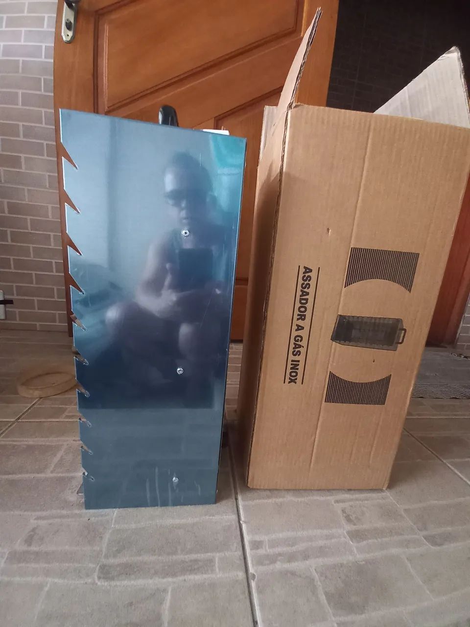 churrasqueira a gás para 10 espetinhos. 