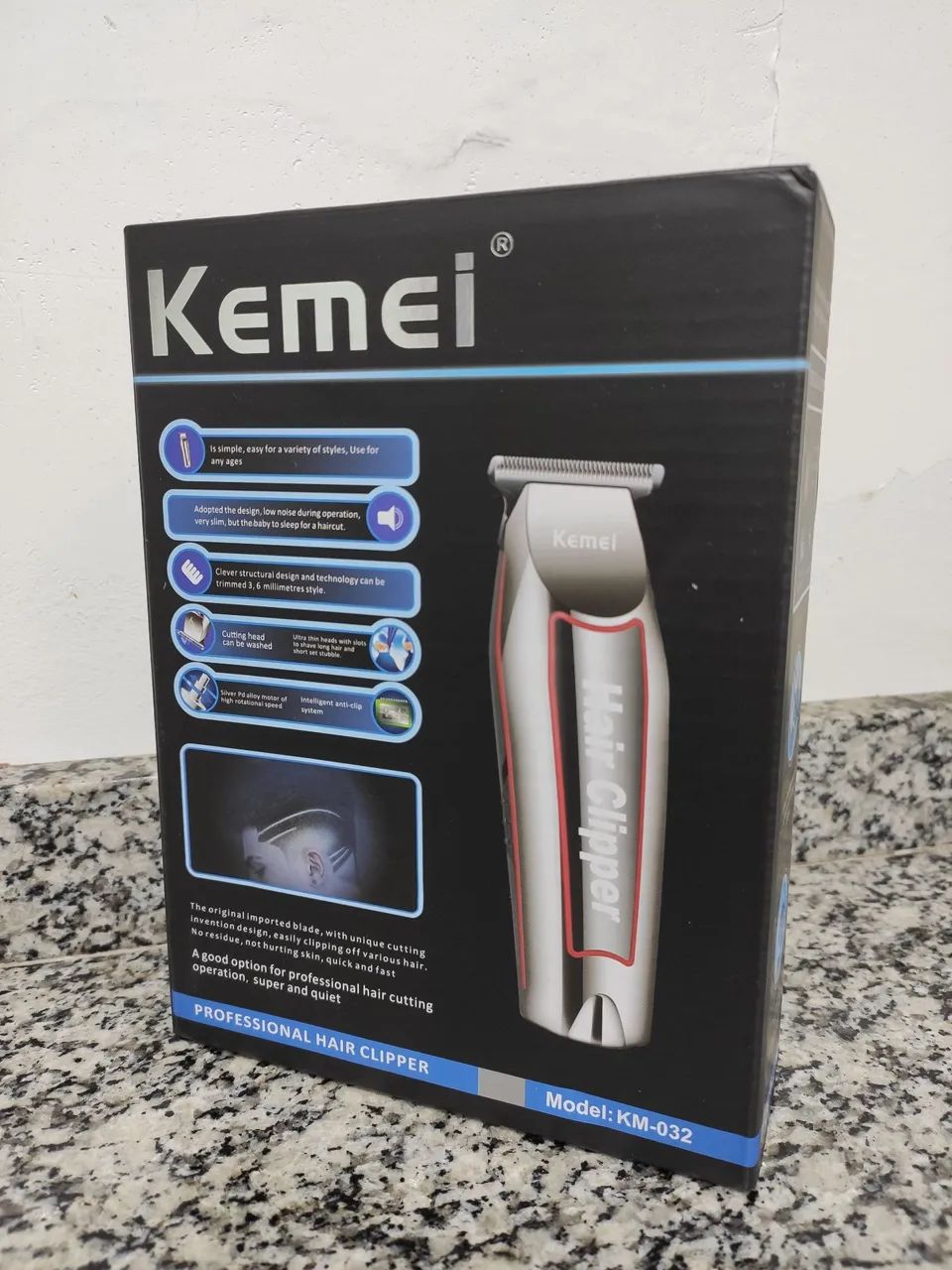 Máquina de Cortar Cabelo Kemei (Novo a Pronta Entrega) - Foto 6