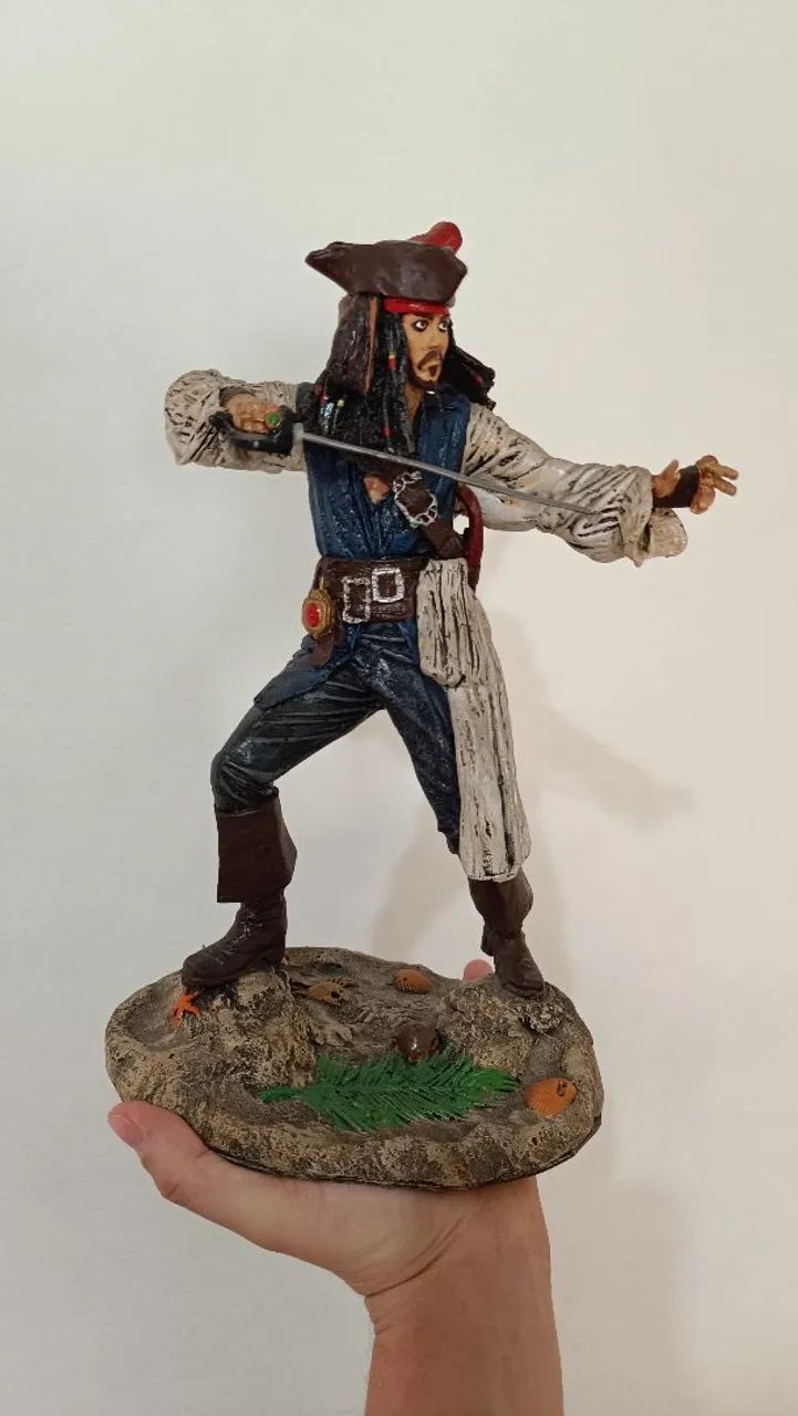 Estatueta Jack Sparrow - Piratas do Caribe  - Foto 3