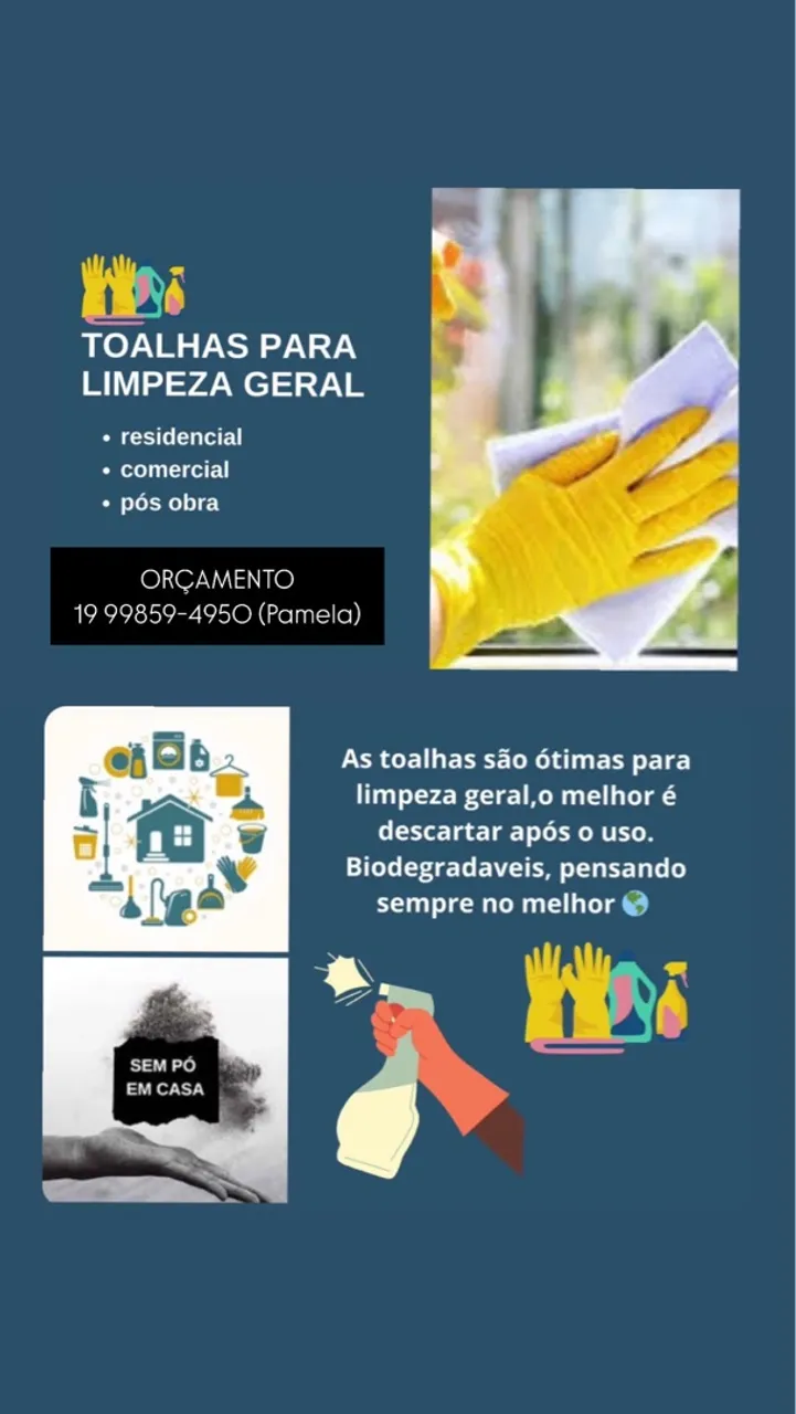 Panos/Toalhas TNT e Viscose
