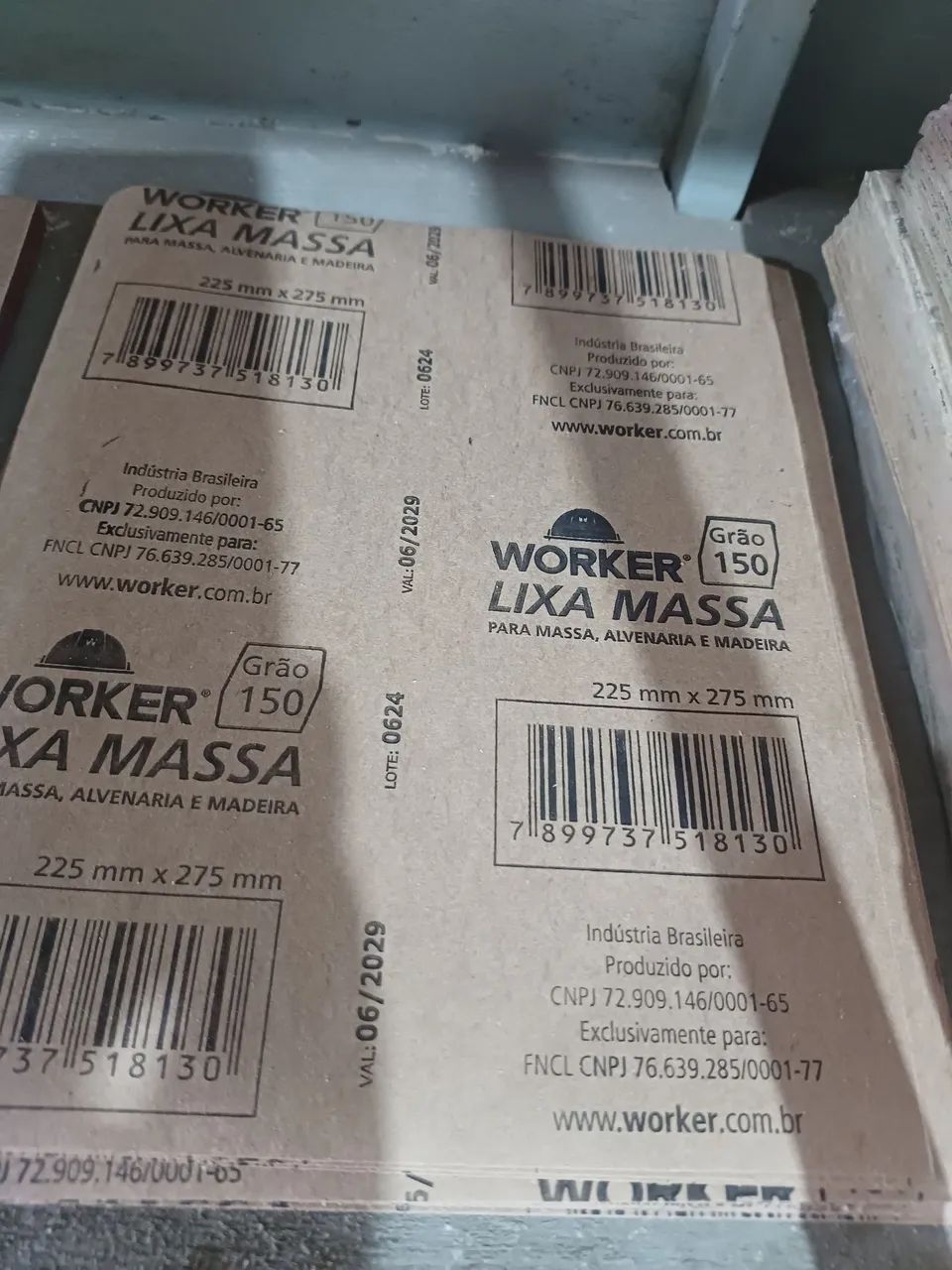 Lixa Massa Worker Grão 60 - 225mm x 275mm - Foto 5