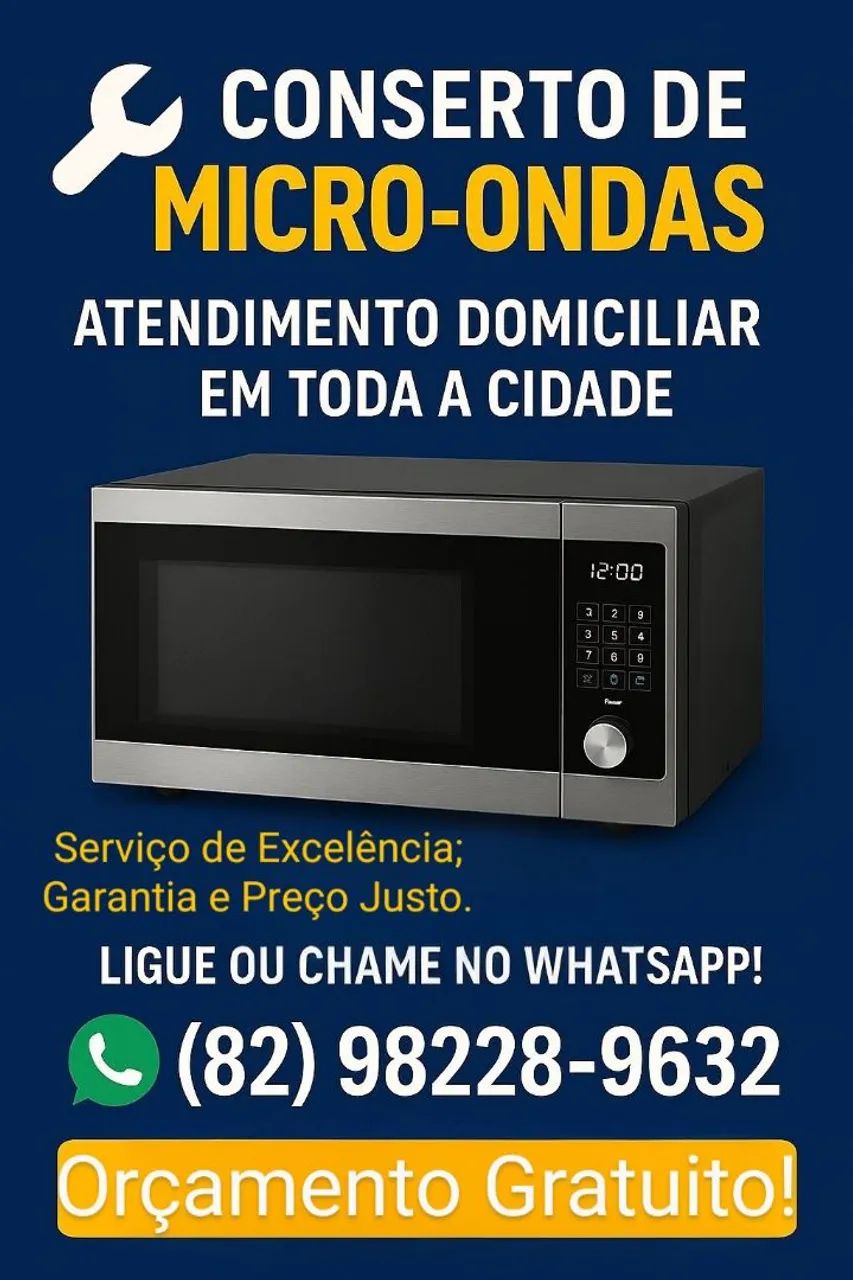 Conserto de micro-ondas a domicílio