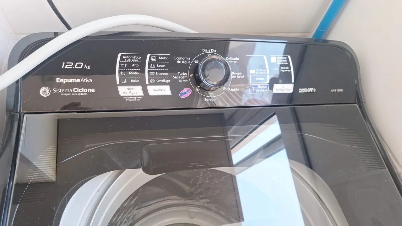 Máquina de Lavar Panasonic 12kg - Espuma Ativa Sistema Ciclone - Foto 2