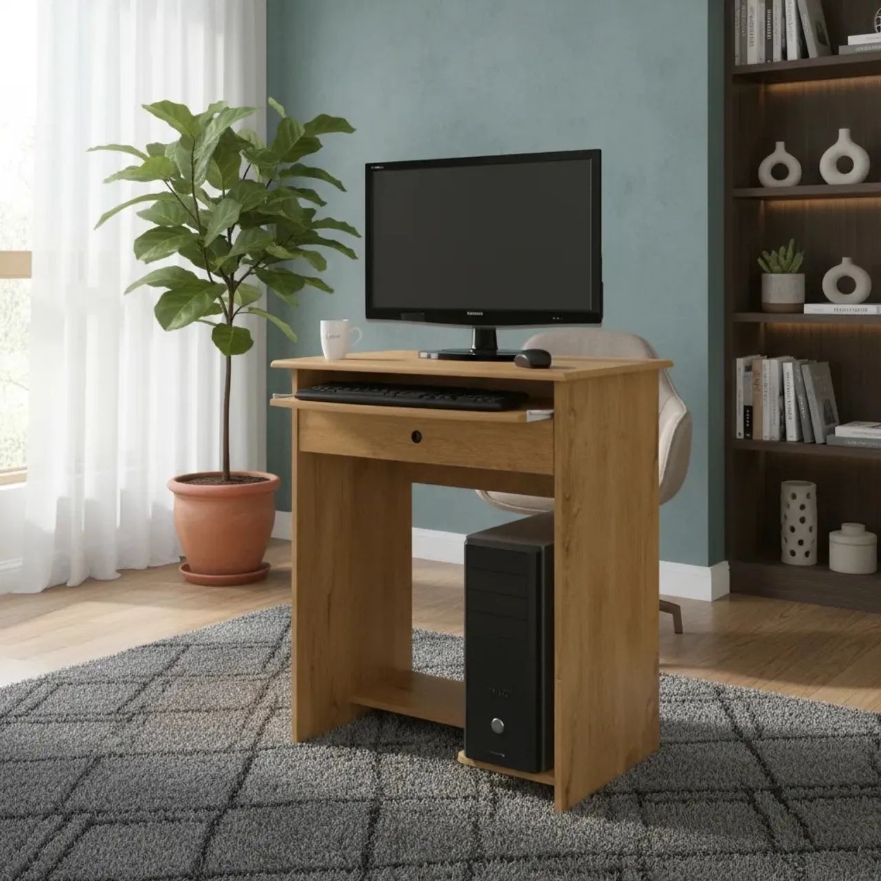 Mesa para computador com gaveta 