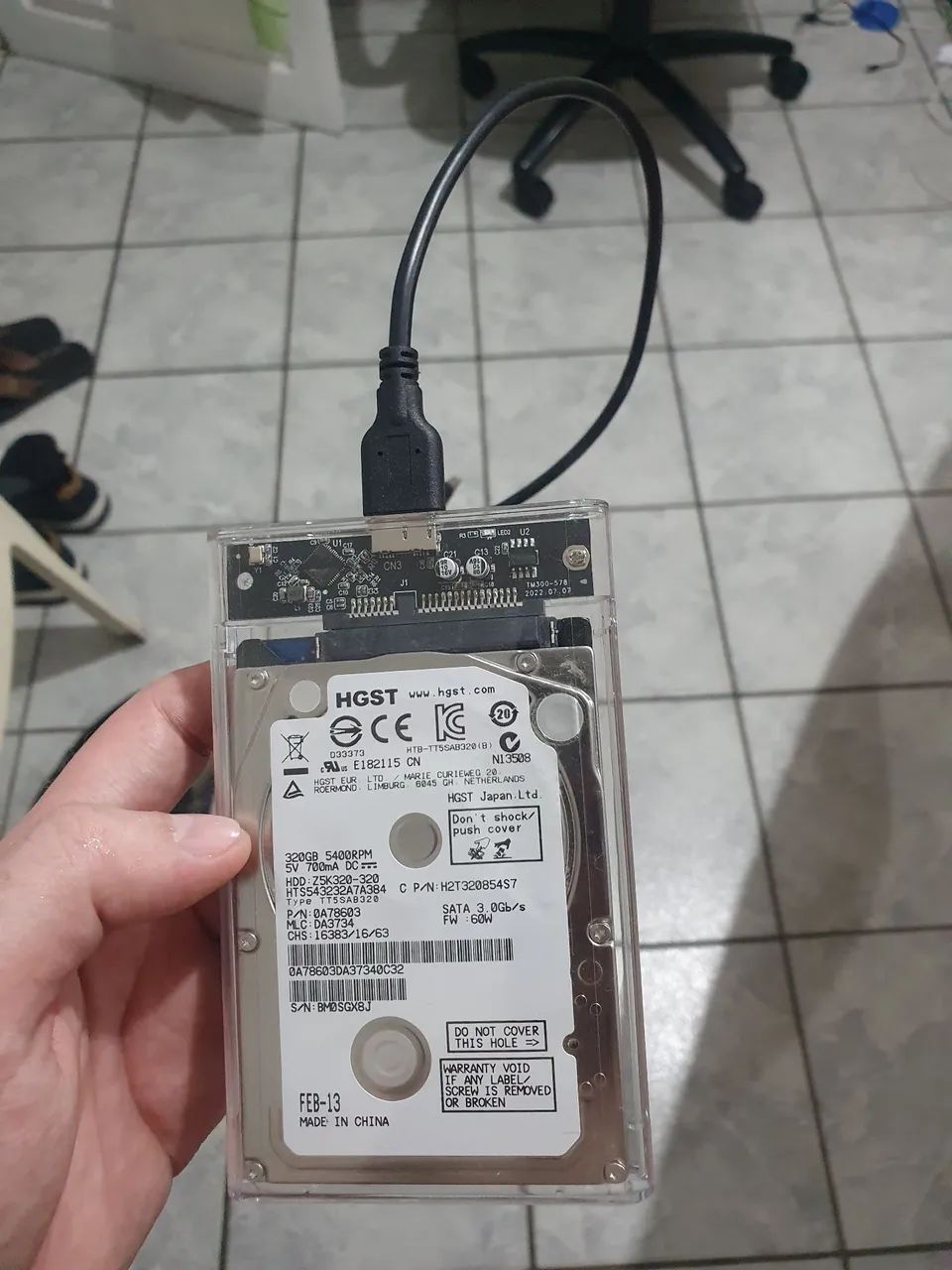 HD Externo HGST 320GB64168570249731120