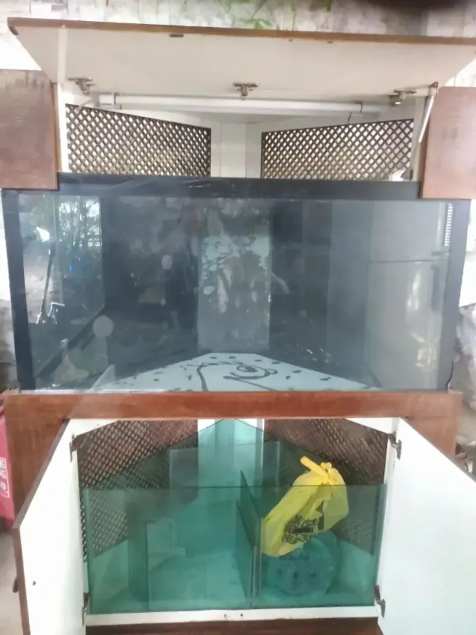 aquario movel de madeira 1,50x1,00 / retirar vila formosa - Foto 3