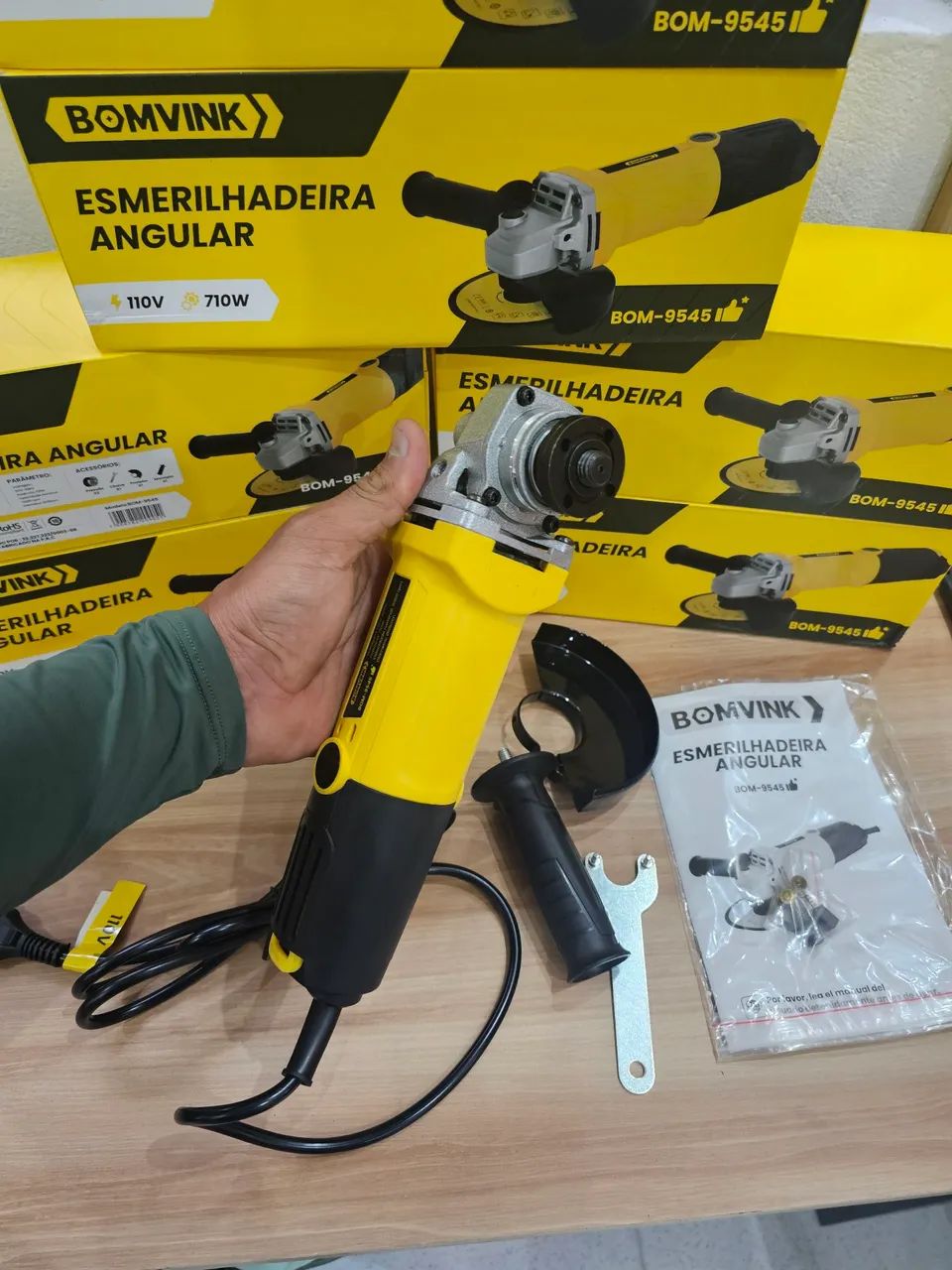 Esmerilhadeira angular 710w 110v - Foto 4