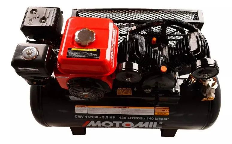Compressor De Ar À Gasolina 130l Sem Motor Cmv15/130c Motomi - Foto 3