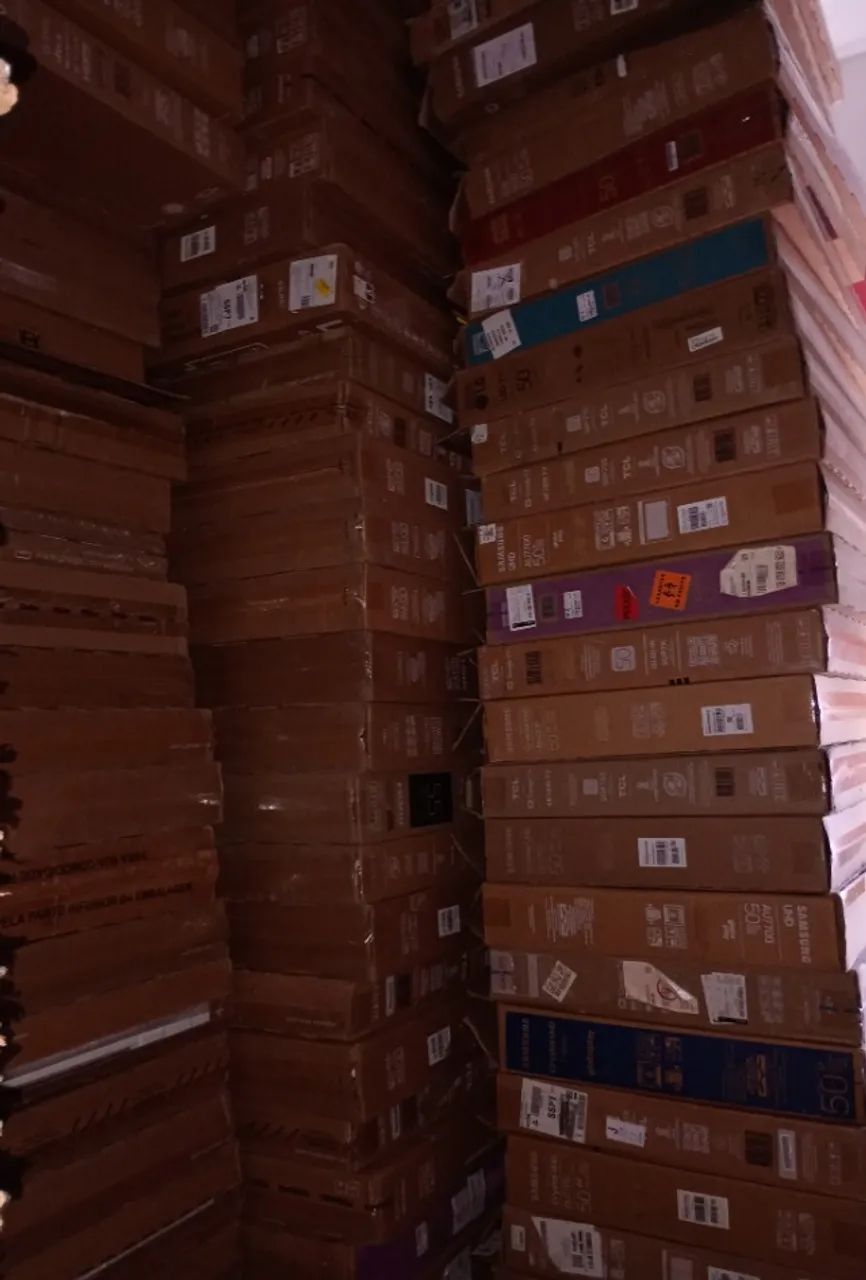 Caixa para TV 65 polegadas + Isopores / retirada e entrega na grande São Paulo - Foto 6